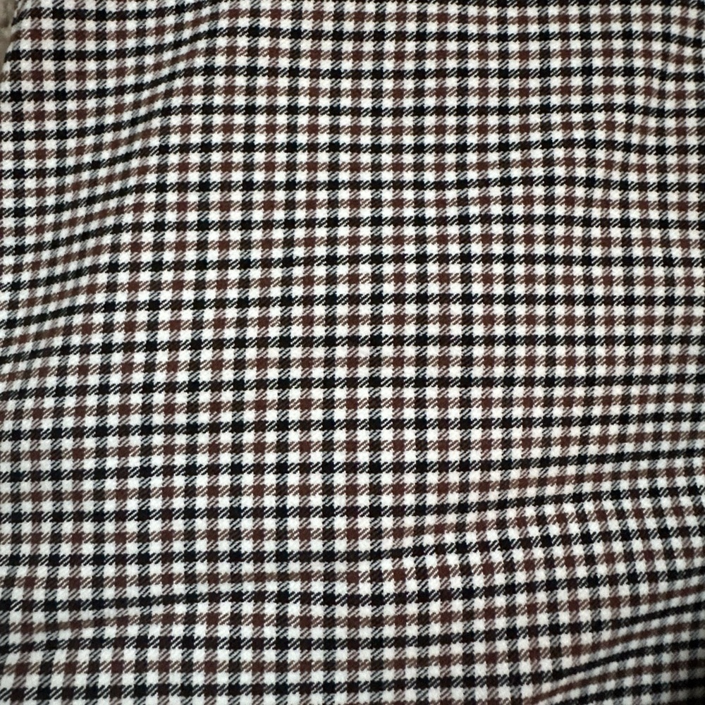 Tommy Hilfiger Brown and White Checkered Pants - Picture 6 of 7